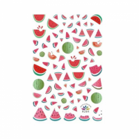 Ultra-thin Fruit Series Nail Art Sticker Cute Rainbow Avocado Strawberry Cherry Orange Lemon Pineapple Watermelon Designs Decals